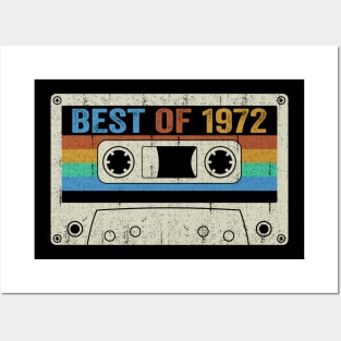 Best Of 1972 52nd Birthday Gifts Cassette Tape Vintage Posters and Art